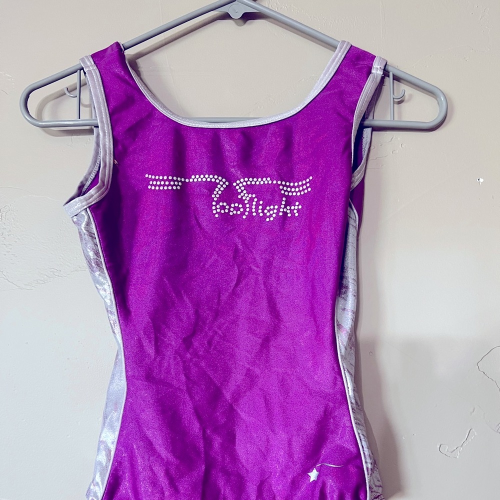A gymnastics practice leotard